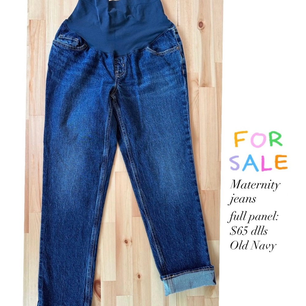 Old Navy Women's Maternity Jeans - Dark Blue